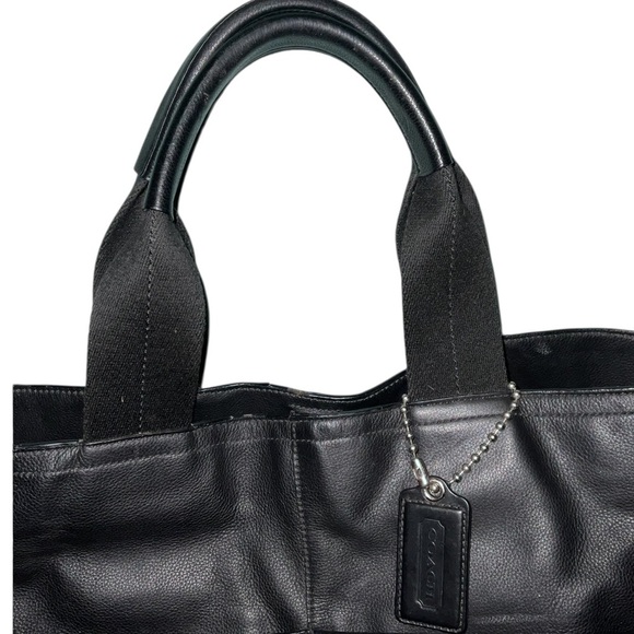 Coach Thompson Large Slim North South Black Leather Tote Bag 70322 - Picture 5 of 16